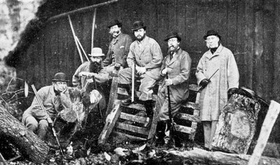 En kongelig skytefest i Windsor, 1870 1910. av Hills and Saunders