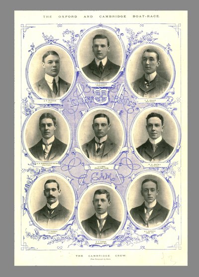 Cambridge Crew, Oxford og Cambridge Boat Race, 1898. av Hills and Saunders
