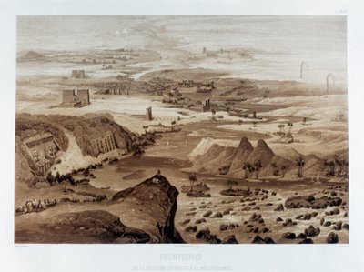 'Fra den andre katarakten til Middelhavet', Egypt, 1841 av Himely