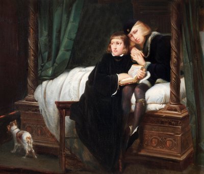 Prinsene i tårnet av Hippolyte (1797 1856) (after) Delaroche