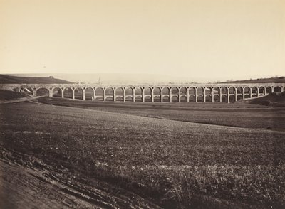 Arcades de pont sur Vanne Arcades, Bro over Vanne, 1873. av Hippolyte Auguste Collard