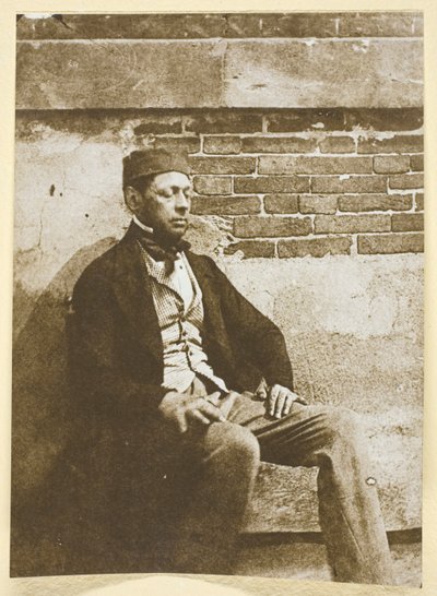 Bayard, lukkede øyne av Hippolyte Bayard
