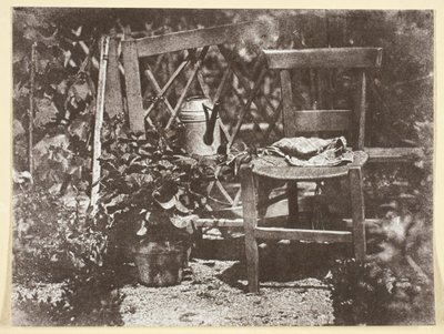 Stol i en hage, 184250, trykt 1965. av Hippolyte Bayard