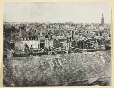 The Roofs of Paris (Utsikt fra rue Castiglione?) av Hippolyte Bayard