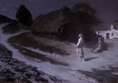 Den unge Pastoure (Joan of Arc), Salon 1884 (olje på lerret) av Hippolyte Berteaux