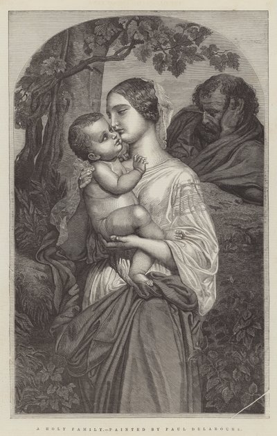 En hellig familie av Hippolyte Delaroche