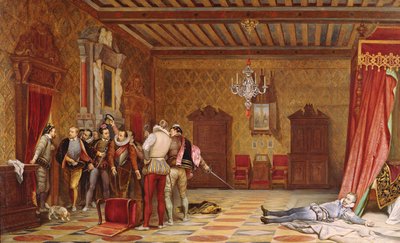 Mordet på Henri de Lorraine (1549-88) hertug de Guise, 1834 av Hippolyte Delaroche