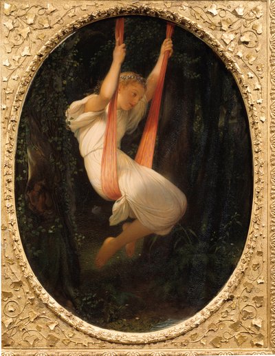 Young Girl at the Swing Maleri av Paul Delaroche av Hippolyte Delaroche