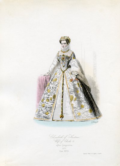 Elisabeth av Østerrike av Hippolyte Louis and Polydore Pauquet