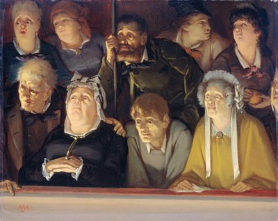 Teaterpublikum av Hippolyte Michaud