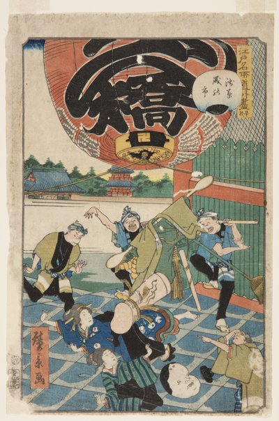 av. 50, tehage d (slutt), årsavslutning phi r at asakusa (asakusa toshino 1) av Hirokage Utagawa