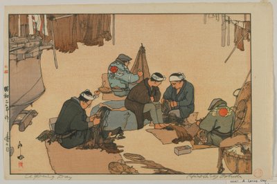 En vårdag, Showa-æra av Hiroshi Yoshida