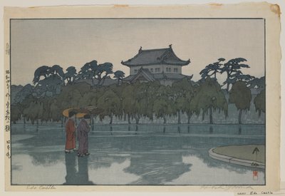Edo Castle, fra serien, Twelve Scenes of Tokyo, Showa-tiden av Hiroshi Yoshida