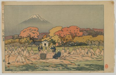 Fujiyama - Høst, Showa-æra av Hiroshi Yoshida
