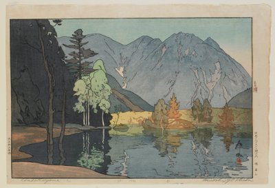 Hodakayama, fra serien, Twelve Scenes in the Japan Alps, Taisho-tiden av Hiroshi Yoshida
