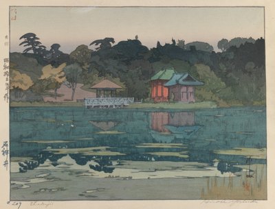 Sakujii (treblokktrykk på papir) av Hiroshi Yoshida