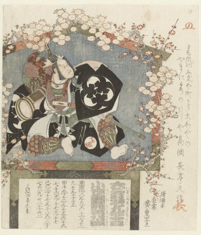 Votiv med et portrett av Bandô Mitsugorô III av Hiroshige (I) , Utagawa