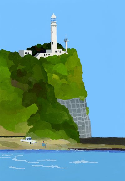 Fyr, bil og fiske av Hiroyuki Izutsu