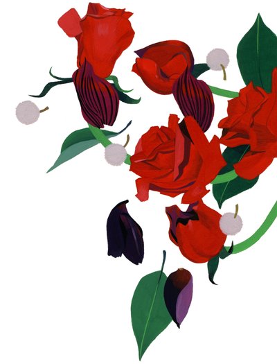 rød rose av Hiroyuki Izutsu