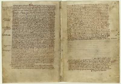 Versberetning om Magna Carta i Chronicle of Melrose Abbey, 1270-tallet av Historical Document