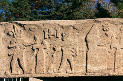 Basrelieff fra Kultepe (Kanesh), Kappadokia, Tyrkia, hettittiske sivilisasjon, 3. årtusen f.Kr. av Hittite
