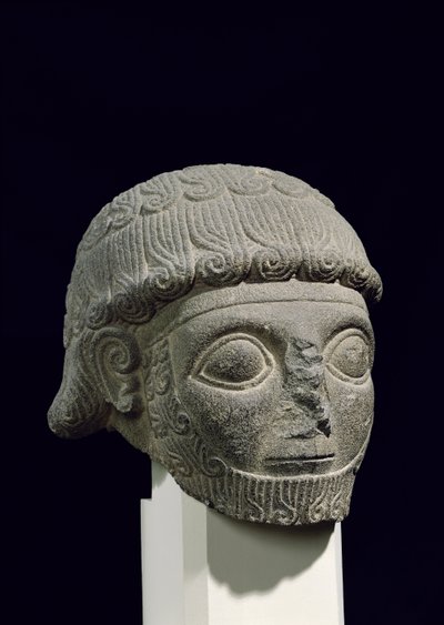 Hodet til en gud, fra Barak i Tyrkia, 1700-1700-tallet f.Kr av Hittite
