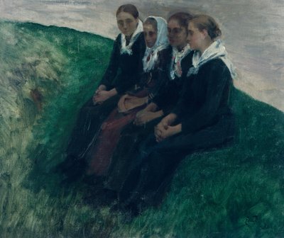 Fire venner av Hjalmer Eilif Emanuel Peterssen