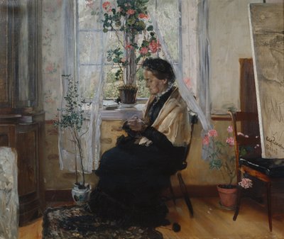 Mors portrett av Hjalmer Eilif Emanuel Peterssen