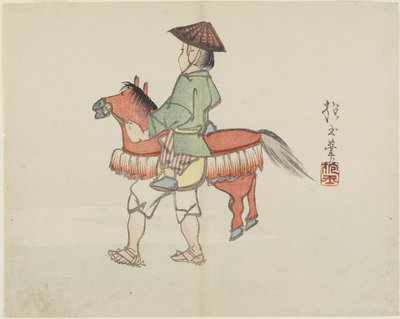 (Gateutøver med hestedrakt), ca. 1830 av Hogyoku