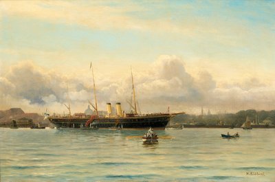 Imperial Yacht Polestar i Københavns havn av Holger Peter Svane Lübbers