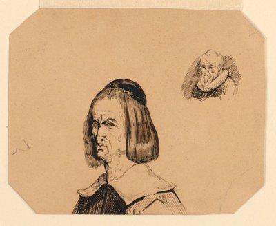 Hoder til to menn, i stil med Frans Hals av Homer Dodge Martin