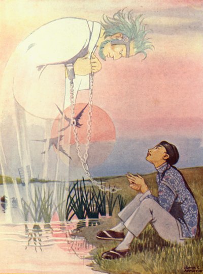 "Jeg er ringens slave!" (farge litho) av Honor Charlotte Appleton