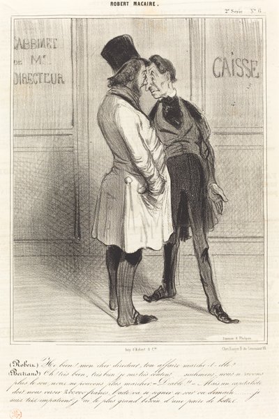(Robert) Vel! min kjære leder... av Honoré Daumier