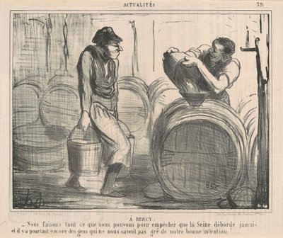 Hos Bercy: Vi gjør... det vi kan... av Honoré Daumier