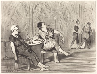 I baren av Honoré Daumier