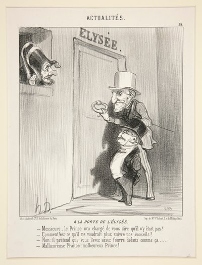 Ved døren til av Honoré Daumier