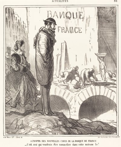 Om kjellerne til Banque de France av Honoré Daumier