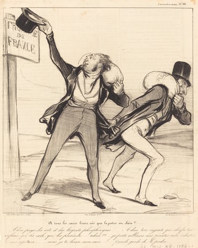 Til alle velfødte hjerter, hjemlandet er kjært!!! av Honoré Daumier