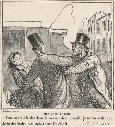 Misbruker friheten av Honoré Daumier
