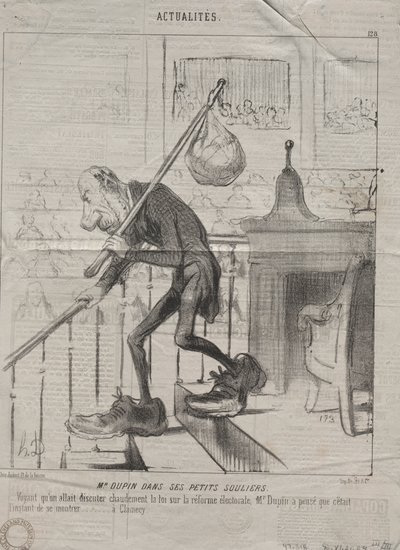 Aktualiteter (nr. 128): Mr. Dupin i sine små sko av Honoré Daumier