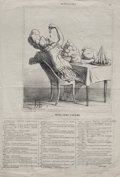 Aktualitet (nr. 43): Mars uten faste av Honoré Daumier
