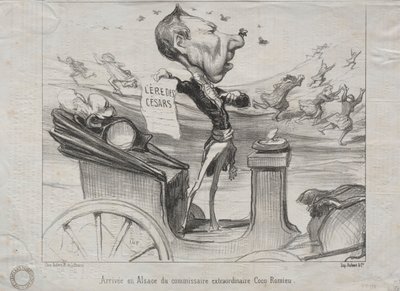 Aktualiteter (nr. 81): Ankomsten til Alsace av den ekstraordinære kommissæren, Coco Romieu av Honoré Daumier