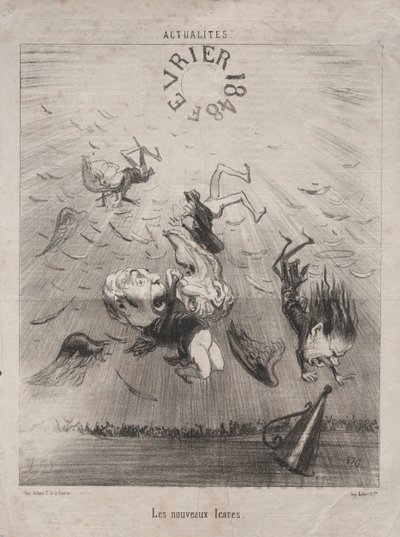 Aktualitet nr. 140: Den nye Ikaros, 1850. av Honoré Daumier
