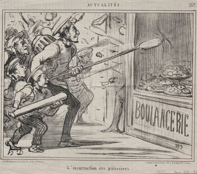 Aktualitet nr. 557: Konditorens opprør, 1858. av Honoré Daumier