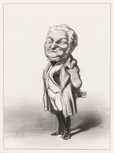 Adolphe Thiers av Honoré Daumier