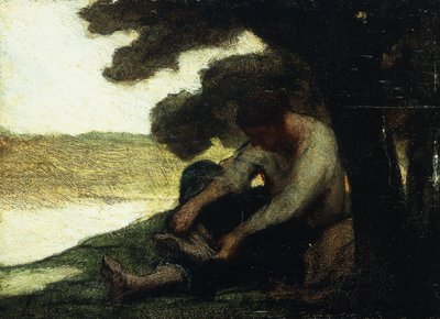 Etter svømmeturen; Apres le Bain, ca. 1846 av Honoré Daumier