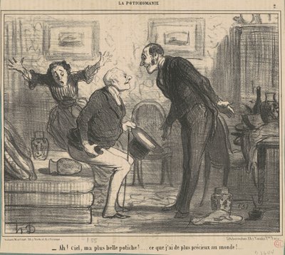 Ah! Himmel, min vakreste potiche! ... av Honoré Daumier