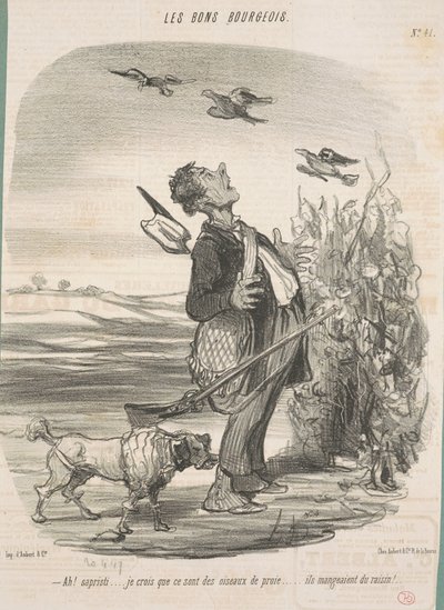 Ah! ... jeg tror de er rovfugler ... av Honoré Daumier