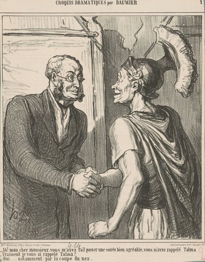 Ah! Min kjære herr, du har meg... av Honoré Daumier