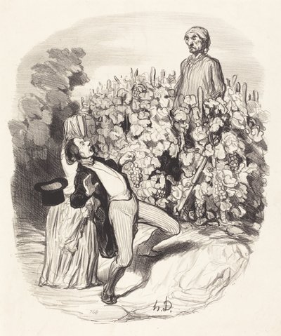 Ah! Saperlotte, cred că suntem ciupiți! norvegian av Honoré Daumier